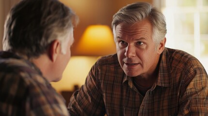 Fototapeta premium A Millennial and a Baby Boomer collaborating in a business meeting, exchanging ideas and perspectives.