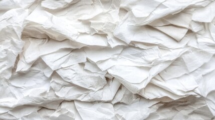 Fototapeta premium Crinkled gray recycled paper texture background for eco-friendly design and environmental projects