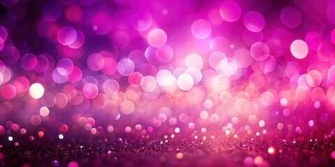 A Vibrant Abstract Background Featuring a Gradient of Pink and Purple with Shimmering Lights and Glitter