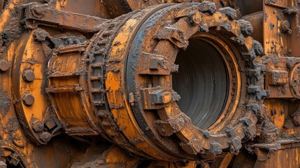 Steam turbine maintenance in progress showcasing machinery components and pipes at an industrial power generation facility