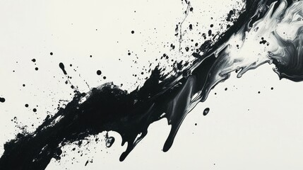 Fototapeta premium Abstract ink splatters