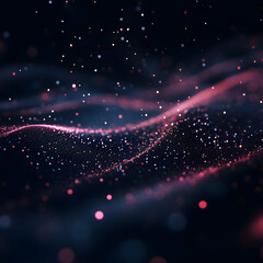 Obraz premium Abstract Particle Technology Background