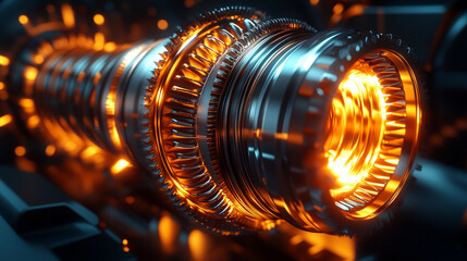 et engine blades showcasing intricate design and precision reflecting technological innovation power of aviation human ingenuity and the dynamics of motion symbolizing strength and progress