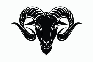Design a logo featuring the head of a ram C.eps