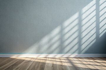 Obraz premium Macro Photography Minimalist Background, Gray Wall, Smooth Floor, Openwork Shadow, Abstract Texture, Product Presentation
