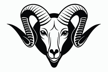 Design a logo featuring the head of a ram I.eps