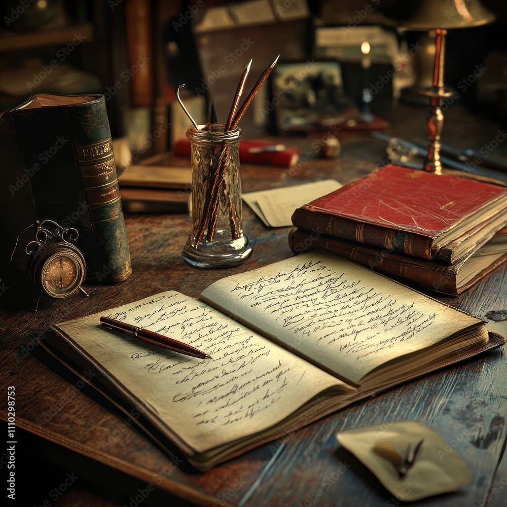 Leinwandbilder content edit. 3d laptop and copywriting technology. text writer. brief for course. business digital 