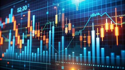 Dynamic Forex Candlestick Chart Animation Illustrating Market Trends and Financial Analysis for Trading Insights with Data Visualization for Stock Market Professionals