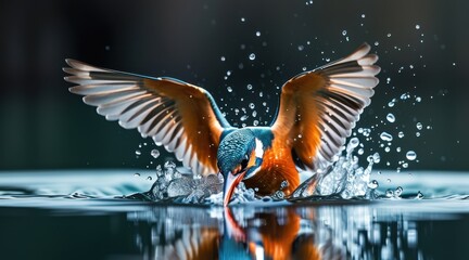 Kingfisher's Dive: A Cinematic Moment on the Water