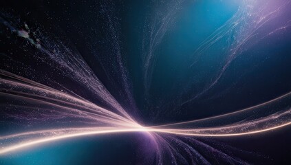 Dark blue and glow particle abstract background. Dynamic blue energy
