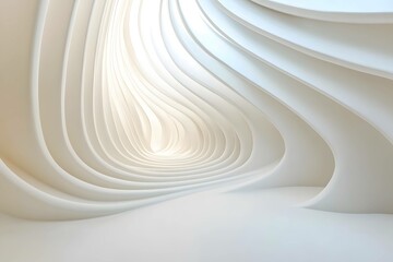 Abstract white background with curve line