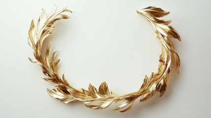 Detailed antique gold frame with an empty natural background

