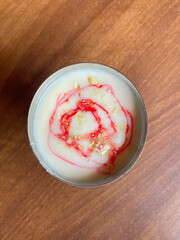 Lassi served in glass isolated on table top