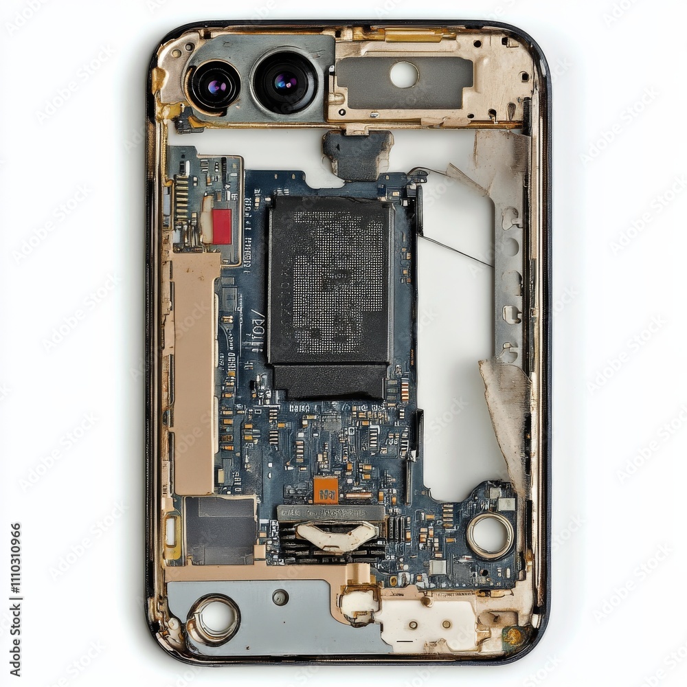 Aufkleber technician repairing the cell phone parts and tools for recovery repair phone smartphone and upgrade
