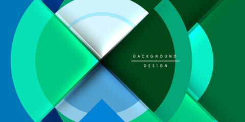 Techno circles and semi circles. Vector Illustration For Wallpaper, Banner, Background, Card, Book Illustration, landing page