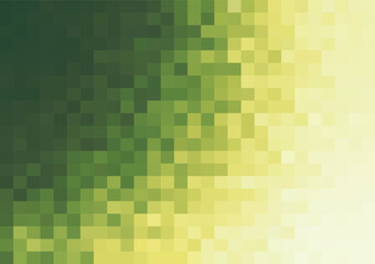 abstract minimal pixel background in shades of green vector template for poster web banner