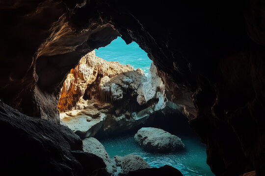 inside the cave
