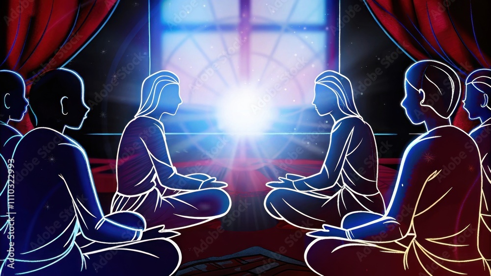 Poster  some figures lean forward animatedly discussing ast themselves while others recline in quiet contemplation creating a dynamic balance between action and stillness in the. Cartoon