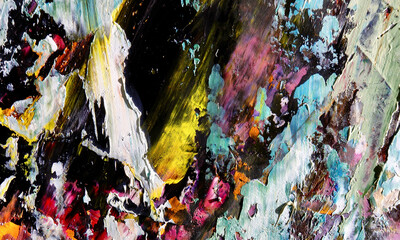 Abstract art background . Hand painting artwork on canvas 