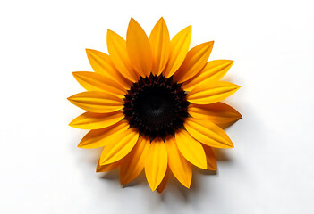 Fototapeta premium sunflower on white background