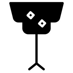 Alcohol Bar Glass Glyph Icon