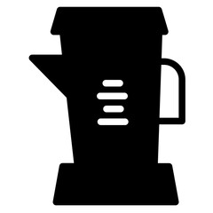 Juicer Kitchen Machine Glyph Icon