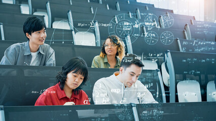 lesson, student, study, science, education, learning, mathematics, illustration, global, multinational, study abroad, international student, elite, university, classroom, class, school, high school, e