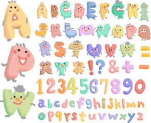 アルファベット英文字顔文字