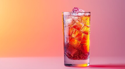 Red Bull drink isolated on a random background