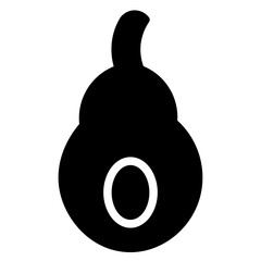 Avocado Fruit Food Glyph Icon