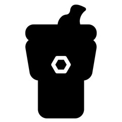 Cone Cream Fast Glyph Icon