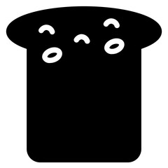 Fastfood Food Bread Glyph Icon