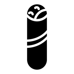 Food Fastfood Shawarma Glyph Icon