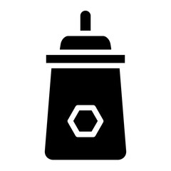 Ketchup Mustard Food Glyph Icon