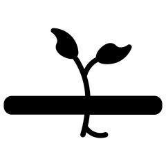 Agronomy Irrigation Planting Glyph Icon
