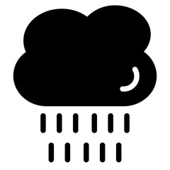 Cloud Garden Nature Glyph Icon