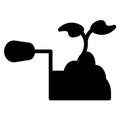 Gardening Tools Trowel Glyph Icon