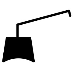 Hoe Tool Barn Glyph Icon