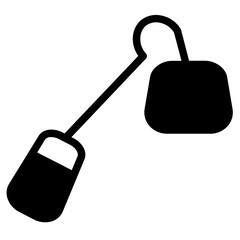 Hoe Tool Barn Glyph Icon