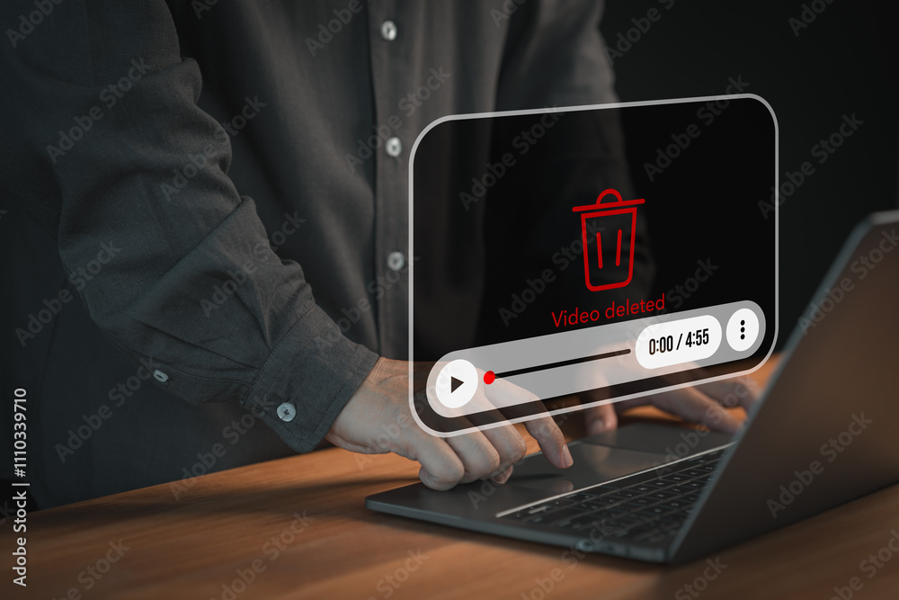 Aufkleber User using a laptop computer with a 