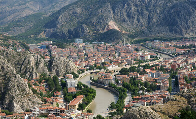 Fototapeta premium A view from Amasya, Turkey