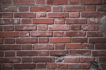 Red brick wall background