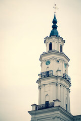 spire of an old building in Kaunas