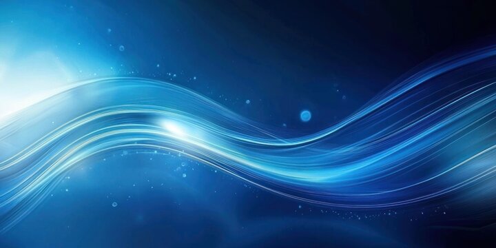 A vibrant, textured blue abstract design with swirls and light streaks that evoke a sense of energy and motion.