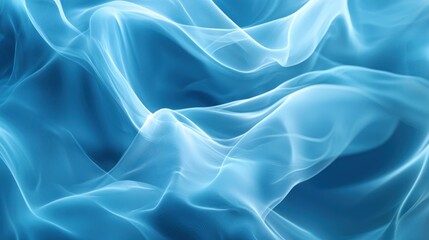 Obraz premium A soft blue abstract background with ethereal clouds and smooth gradients, creating a dreamy, calming atmosphere.