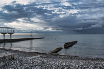 pier in the sea