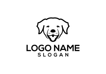 Dog logo design vector illustration.