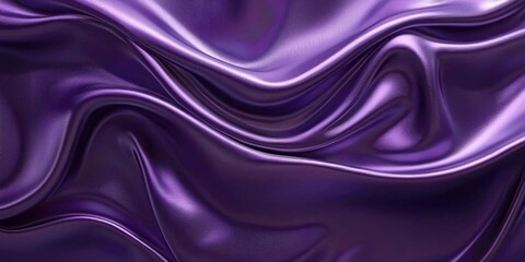 Obraz premium A royal purple background with smooth, flowing curves and light reflections, evoking elegance and nobility.