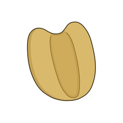 茶色のハトムギの種子