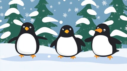 Obraz premium Christmas Themed Border Template